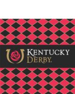 K149101 IMC-Retail Kentucky Derby icon Nickel Silver Emblem Leather Luggage Tag 