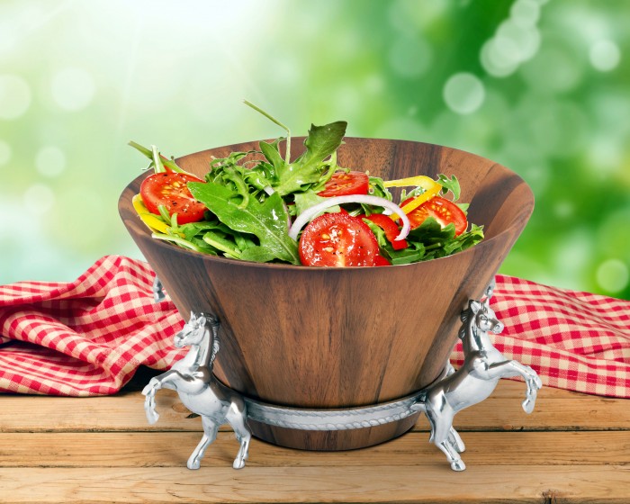 Handcrafted Wood Salad Bowls