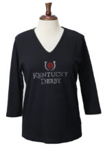 Black T with Derby Bling