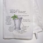 Anatomy of Mint Julep Tea Towel
