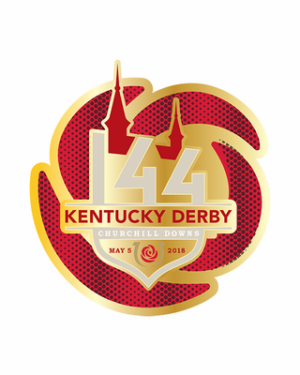 2018 Kentucky Derby Glitter Logo Pin 