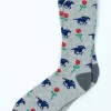 070003G heather-gray-carded-cotton-victory-rose-Sock