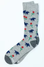 070003G heather-gray-carded-cotton-victory-rose-Sock
